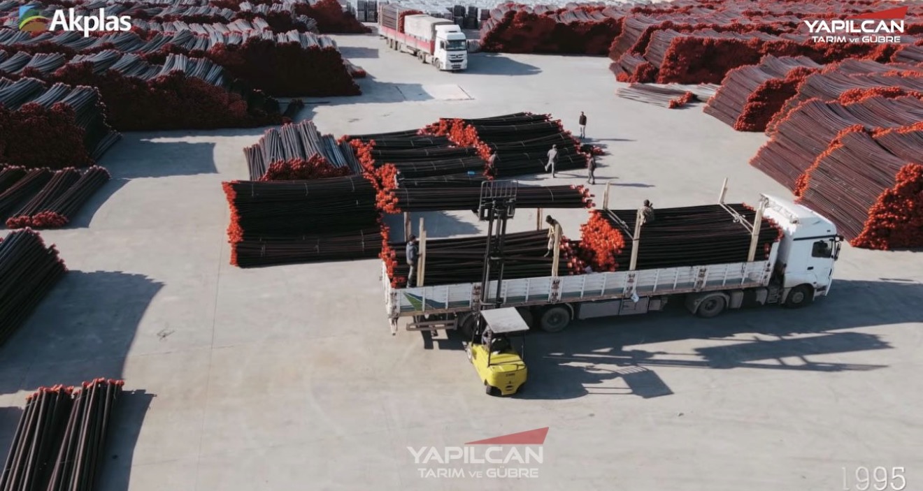 AKPLAS yağmurlama boruları sevkiyat hazırlığı